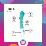 EasyToys Tate Model G – ergonomiczny model z 10 trybami, wodoodporny, fioletowy