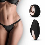PantyRebel – czarny string z modułem wibracyjnym, 12 trybów, pilot bezprzewodowy