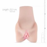 Nina Fox Mega – anatomiczna maszyna intymna, podwójny otwór, TPR, duży rozmiar