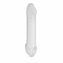 Boners Sleeve Extension anatomiczna nakładka powiększająca 5 cm, żebrowana, przezroczysta/szara
