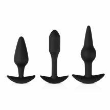 EasyToys Pleasure Kit – zestaw 3 silikonowych zatyczek, różne rozmiary, anatomiczne