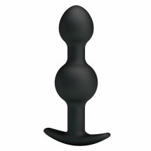 Svakom Weighted Double Plug anatomiczny model z obciążeniem, czarny, podwójna struktura