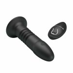 Magic Jingers Plug analny silikonowy z wibracją i ruchem, pilot bezprzewodowy