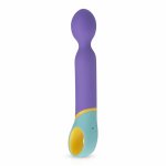 Base Wand Vibrator – Kolorowy masażer z 11 trybami wibracji, elastyczna głowica, USB
