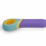 Base Wand Vibrator – Kolorowy masażer z 11 trybami wibracji, elastyczna głowica, USB