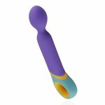 Base Wand Vibrator – Kolorowy masażer z 11 trybami wibracji, elastyczna głowica, USB