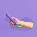 Base Wand Vibrator – Kolorowy masażer z 11 trybami wibracji, elastyczna głowica, USB