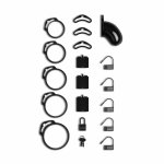 Shots Lockdown System Small – Anatomiczny system zabezpieczający, 5 pierścieni, S