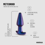 Hueman Meteoroid – Anatomiczna wtyczka analna z systemem obrotowym i pilotem, fioletowa