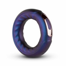 Hueman Saturn – Wibrujący pierścień silikonowy, 10 trybów, fioletowy, ładowanie USB