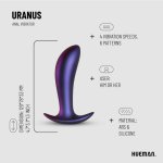 Hueman Uranus – Wibrująca sonda anatomiczna z pilotem, 10 trybów, silikon medyczny
