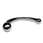 Sinner Gear The Curvey – Metalowy stimulator punktowy, dwustronny, anatomiczny, srebrny