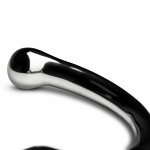 Sinner Gear The Curvey – Metalowy stimulator punktowy, dwustronny, anatomiczny, srebrny