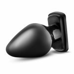 Blush Novelties Anal Adventures XL Plug czarny, anatomiczny model PVC, rozmiar XL