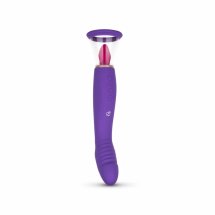 Satisfyer Pleasure Pump G-Spot Vibrator – Fioletowy, 2 nasadki, 10 wibracji, USB