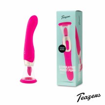 Teazers Pleasure Pump Pink – Pompa intymna z wibratorem G-Spot 2w1, 10 trybów, USB