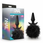 Blush Novelties Anal Adventures Platinum korek silikonowy z odpinanym ogonem króliczka