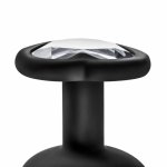 Blush Temptasia Bling Plug Medium Czarny – Anatomiczny model silikonowy z dekoracyjnym kryształem