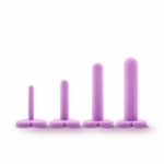 Blush Wellness Zestaw 4 anatomicznych rozszerzaczy silikonowych fioletowych – stopniowane rozmiary