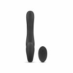 NO-PARTS Avery Strapless Vibrator – Bezpaskowy model z pilotem, silikonowy 22 cm, 10 trybów pracy