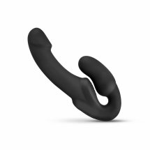 No-Parts Morgan – Bezkaskowy model intymny 22 cm, czarny silikon medyczny, ergonomiczny kształt