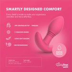 EasyConnect Axel – zdalnie sterowana wtyczka anatomiczna z aplikacją, 9 programów, różowa