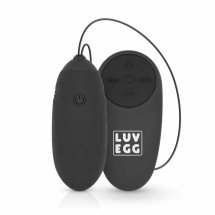 LUV EGG Black – model zdalny, 10 programów, silikon medyczny, ładowalny, wodoodporny