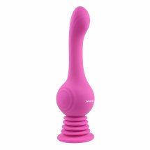 Evolved Gyro Vibe – model z przyssawką, różowy, silikon medyczny, 3 tryby, USB, wodoodporny