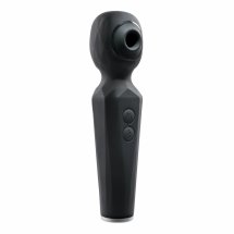 Evolved Rainbow Sucker Wand Black – masażer z podwójnym systemem stymulacji, 8+5 trybów, USB