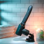 Evolved Too Hot To Handle Czarny – system intymny z podgrzewaniem, ruchem posuwistym i przyssawką