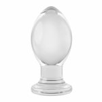 Evolved Crystal Ball Plug – korek anatomiczny z podwójną silikonową przyssawką, transparentny