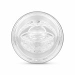 FPPR Model Przezroczysty Dwustronny System Intymny Sleeve Compact, elastyczny TPE