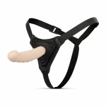 EasyToys Strap-On silikonowy z regulowaną uprzężą, 13 cm, anatomiczny kształt