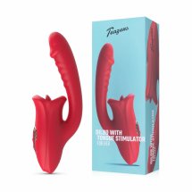 Teazers Model Multi Vibro – podwójna stymulacja, 10 trybów wibracji i ruchu języka, fioletowy