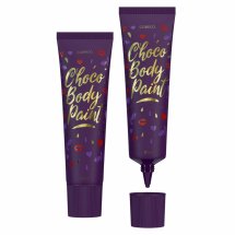 Cobeco Chocolate Bodypaint 100 ml – jadalna farbka do ciała o smaku czekolady, aplikator