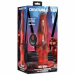 XR Brands Hel-Wolf Red & Black – Model z Ruchem Posuwistym, Wibracjami i Pilotem
