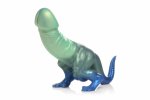 XR Brands Jurassic Model Dino Zielono-Niebieski – Silikonowa Forma Ozdobna z Teksturą