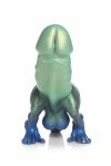 XR Brands Jurassic Model Dino Zielono-Niebieski – Silikonowa Forma Ozdobna z Teksturą