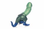 XR Brands Jurassic Model Dino Zielono-Niebieski – Silikonowa Forma Ozdobna z Teksturą