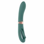 Evolved Novelties Chick Flick Green – dwufunkcyjny model z podwójnym napędem, zielony, IPX6