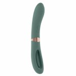 Evolved Novelties Chick Flick Green – dwufunkcyjny model z podwójnym napędem, zielony, IPX6