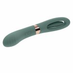 Evolved Novelties Chick Flick Green – dwufunkcyjny model z podwójnym napędem, zielony, IPX6