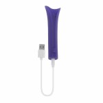 Evolved Novelties Full Coverage Purple – wibrujący aplikator z elastyczną osłoną, fioletowy