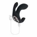 Playboy Triple Threat Black – wielofunkcyjny wibrator trójstrefowy z trzema silnikami