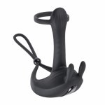 Evolved Novelties Saddle Up Black – pierścień wibrujący z 7 trybami i wypustkami, elastyczny