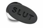 XR Brands Butt Slut Metal Plug – srebrny aluminiowy model z silikonową bazą, anatomiczny
