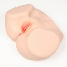 Kokos 004 Vanilla Onahole Double Layer – dwuwarstwowy model anatomiczny TPE, jasny beż, podwójna tekstura