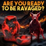 XR Brands Hell Hound Red – anatomiczny pierścień silikonowy z systemem rozciągającym, czerwony