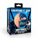 XR Brands Night Prowler – silikonowy pierścień z uchwytem, szary, anatomiczny model