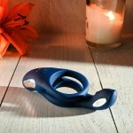 Zero Tolerance Ring Around The Rosy – silikonowy pierścień wibrujący podwójny, 10 trybów